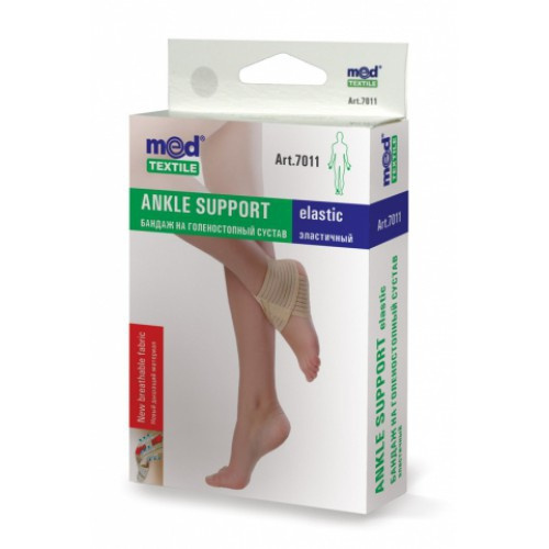 БАНДАЖ НА ГОЛЕНОСТОПНЫЙ СУСТАВ 7011, эластичный, размер L, бежевый