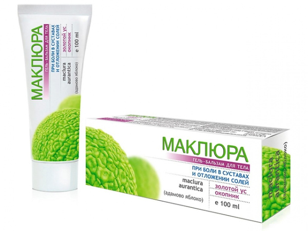 ГЕЛЬ-БАЛЬЗАМ ДЛЯ ТЕЛА ПРОФИЛАКТИЧЕСКИЙ «МАКЛЮРА, ЖИВОКОСТ» ПРИ БОЛЯХ В СУСТАВАХ 100 мл ГЕЛЬ-БАЛЬЗАМ ДЛЯ ТЕЛА ПРОФИЛАКТИЧЕСКИЙ «МАКЛЮРА, ЖИВОКОСТ» ПРИ БОЛЯХ В СУСТАВАХ 100 мл