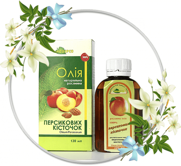 МАСЛО НАТУРАЛЬНОЕ РАСТИТЕЛЬНОЕ 50 мл, персиковых косточек