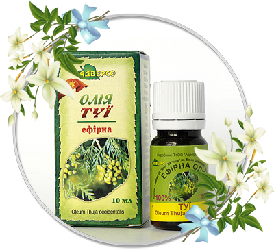 МАСЛО рослинне ефірне 10мл туї