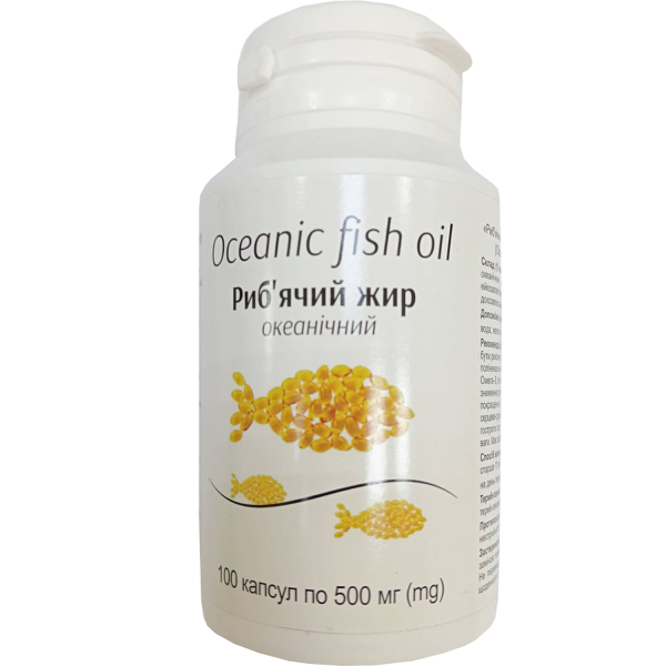 РЫБИЙ ЖИР ОКЕАНИЧЕСКИЙ капс. 500 мг банка №100