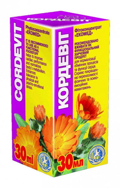 ФИТОКОНЦЕНТРАТ «ЭКОМЕД» «КОРДЕВИТ» фл. 30 мл