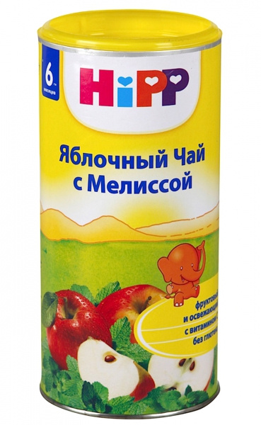 ЧАЙ «ИЗ МЕЛИССЫ И ЯБЛОК» HIPP 200 г ЧАЙ «ИЗ МЕЛИССЫ И ЯБЛОК» HIPP 200 г