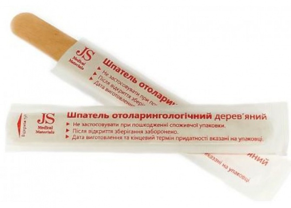 ШПАТЕЛЬ ОТОЛАРИНГОЛОГИЧЕСКИЙ дерев. №100