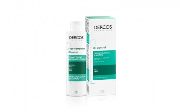 ВИШИ Деркос шампунь себорегулирующий для жирных волос 200 мл ВИШИ Деркос шампунь себорегулирующий для жирных волос 200 мл