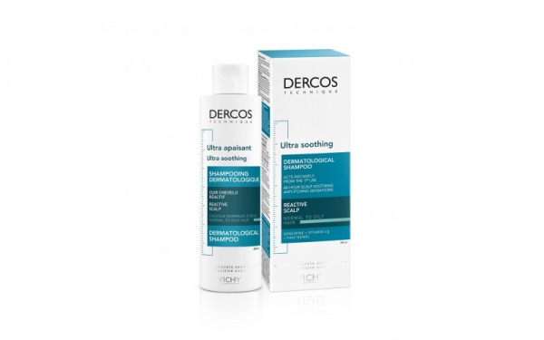 ВІШІ Деркос заспокійливий шампунь для чутливої шкіри нормального і жирного волосся 200мл ВІШІ Деркос заспокійливий шампунь для чутливої шкіри нормального і жирного волосся 200мл