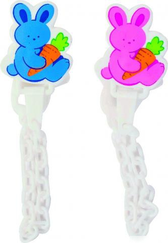 ЦЕПОЧКА ДЛЯ ПУСТЫШКИ «LINDO» PK 015, зайка с клипсой