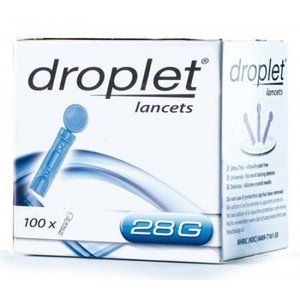 ЛАНЦЕТ (СКАРИФИКАТОР) ДЛЯ ПРОКАЛЫВАЮЩИХ УСТРОЙСТВ DROPLET G28 №100