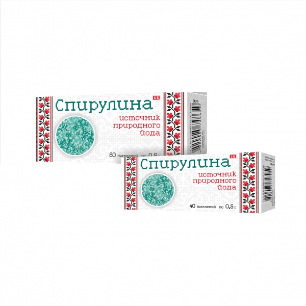 СПИРУЛИНА ДОБАВКА ДИЕТИЧЕСКАЯ табл. 500 мг №80