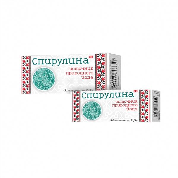 СПИРУЛИНА ДОБАВКА ДИЕТИЧЕСКАЯ табл. 500 мг №40 СПИРУЛИНА ДОБАВКА ДИЕТИЧЕСКАЯ табл. 500 мг №40