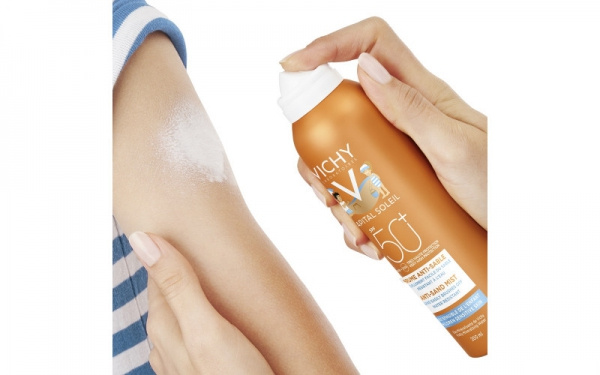 ВИШИ Капиталь Солей солнцезащитный детский спрей «АНТИ-ПЕСОК» SPF50+ 200мл