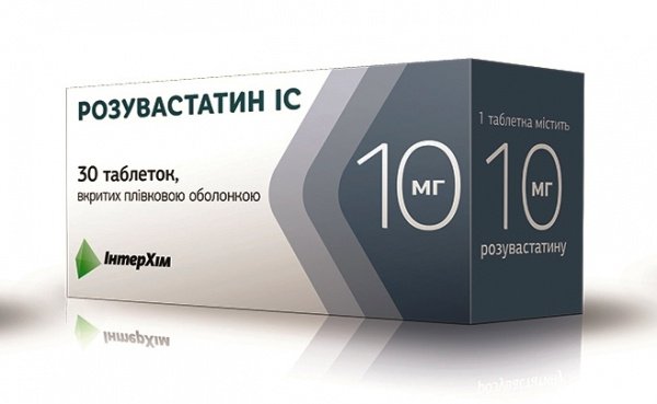 РОЗУВАСТАТИН IC табл. в/о 10мг №30