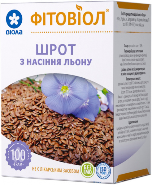 ШРОТ ИЗ СЕМЯН ЛЬНА 100 г