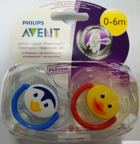 ПУСТЫШКА СИЛИКОНОВАЯ АВЕНТ «PHILIPS AVENT» SCF182/12 0-6 мес. кролик Трумен №2