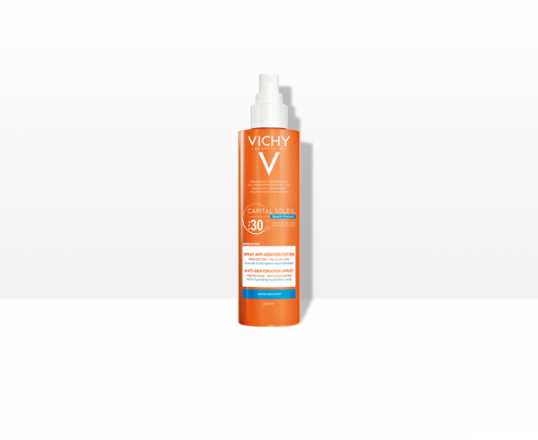 ВИШИ Капиталь Солей Солнцезащитный спрей с гиалуроновой кислотой SPF 30+, 200 мл