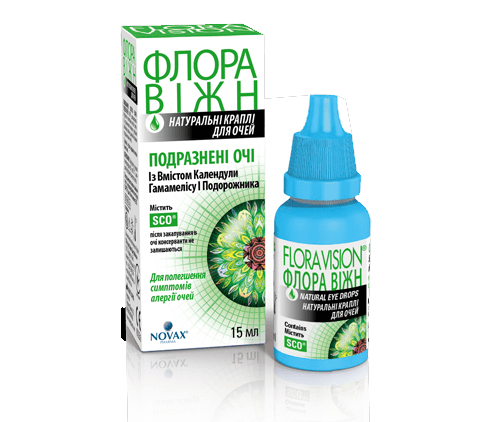 ФЛОРА ВИЖН РАЗДРАЖЕННЫЕ ГЛАЗА капли глазные 15 мл