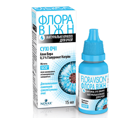 ФЛОРА ВИЖН СУХИЕ ГЛАЗА капли глазные 15 мл