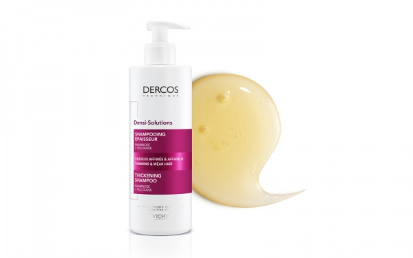ВІШІ Деркос Денси Солюшн шампунь для відновлення густоти і об'єму тонкого волосся 400мл ВІШІ Деркос Денси Солюшн шампунь для відновлення густоти і об'єму тонкого волосся 400мл