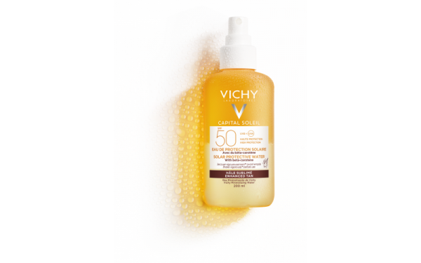 ВІШІ Капіталь Солей сонцезахисний двофазний спрей з бета-каротином SPF50+ 200мл ВІШІ Капіталь Солей сонцезахисний двофазний спрей з бета-каротином SPF50+ 200мл