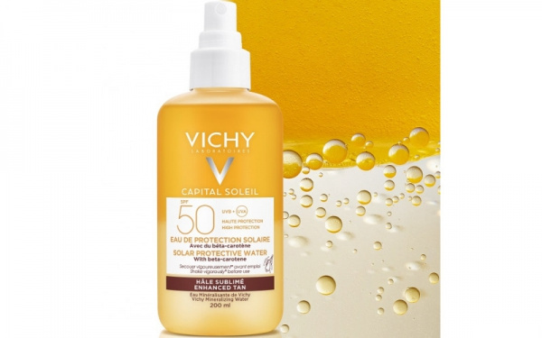 ВІШІ Капіталь Солей сонцезахисний двофазний спрей з бета-каротином SPF50+ 200мл ВІШІ Капіталь Солей сонцезахисний двофазний спрей з бета-каротином SPF50+ 200мл