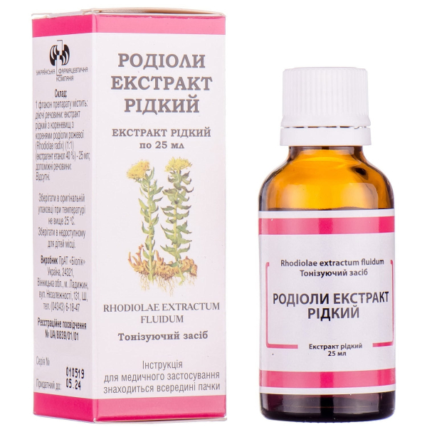 РОДИОЛЫ ЭКСТРАКТ ЖИДКИЙ 25мл РОДИОЛЫ ЭКСТРАКТ ЖИДКИЙ 25мл