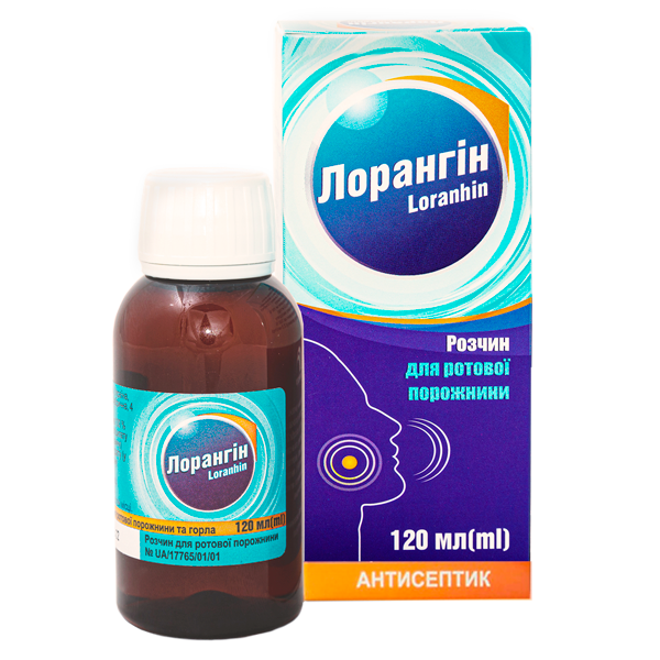 ЛОРАНГІН розчин для ротової порожнини 120мл