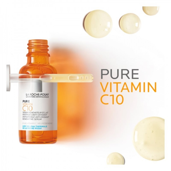 ЛЯ РОШ-ПОЗЕ Пюр вітамін С10 сироватка проти зморшок 30мл ЛЯ РОШ-ПОЗЕ Пюр вітамін С10 сироватка проти зморшок 30мл