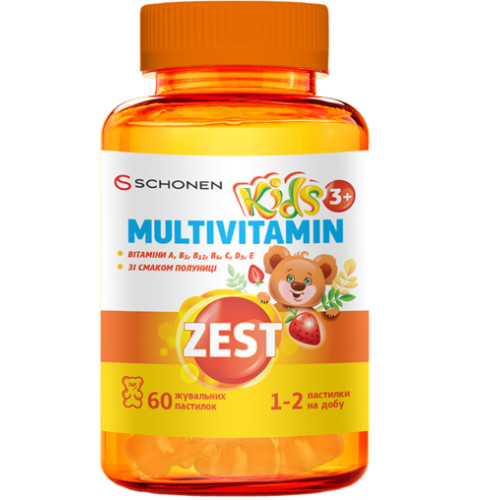 ЗЕСТ КИДЗ МУЛЬТИВИТАМИН пастилки жев. №60