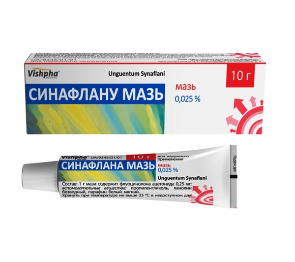 СИНАФЛАНА МАЗЬ 0,025 % туба 15г