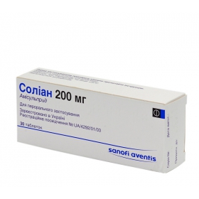 СОЛИАН табл. 200 мг блистер №30