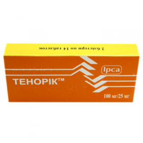 ТЕНОРІК табл. в/о 100мг+25мг №28