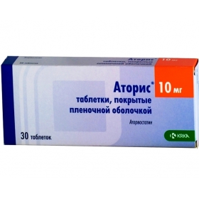 АТОРИС табл. п/плен. оболочкой 10 мг №30