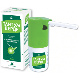 ТАНТУМ ВЕРДЕ спрей д/ротов. полости 1,5 мг/мл фл. 30 мл
