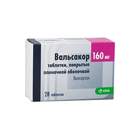 ВАЛЬСАКОР табл. п/плен. оболочкой 160 мг №28