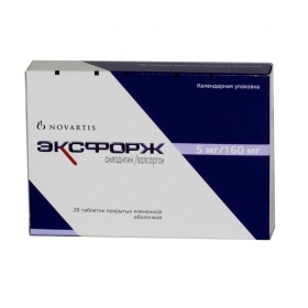 ЭКСФОРЖ табл. п/о 5мг+160мг №14