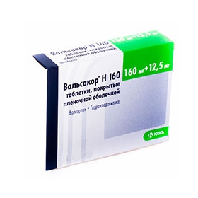 ВАЛЬСАКОР H 160 табл. в/о 160мг+12,5мг №84
