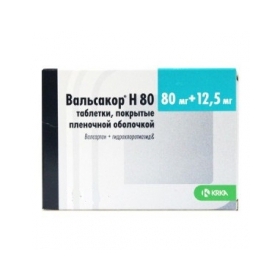 ВАЛЬСАКОР H 80 табл. в/о 80мг+12,5мг №84