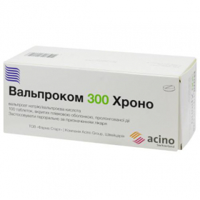 ВАЛЬПРОКОМ 300 ХРОНО табл. пролонг. п/плен. обол. блистер №100