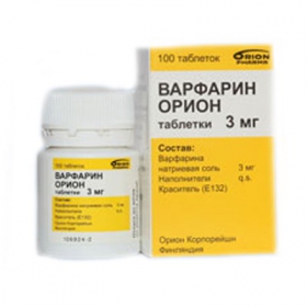 ВАРФАРИН ОРІОН табл. 3мг №100