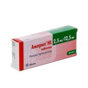 АМПРІЛ HL табл. 2,5мг+12,5мг №30