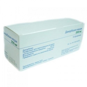 ДАКАРБАЗИН порошок для ін'єкцій і інфузій 200мг фл. №10