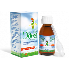 ЭДЕМ сироп 0,5 мг/мл фл. 100 мл, с дозир. ложкой и стаканчиком