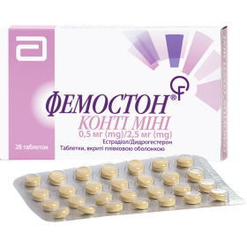 ФЕМОСТОН КОНТИ МИНИ табл. п/плен. оболочкой 2,5 мг + 0,5 мг блистер №28