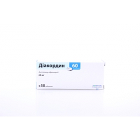 ДИАКОРДИН 60 табл. 60 мг блистер №50