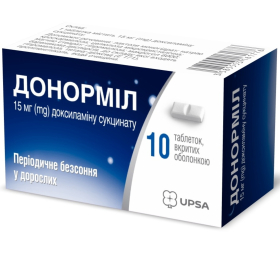 ДОНОРМИЛ табл. п/о 15 мг туба №10