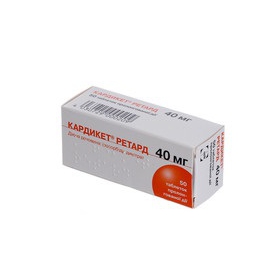 КАРДИКЕТ РЕТАРД табл. пролонг. дейст. 40 мг блистер №50
