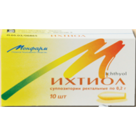 ІХТІОЛ супозиторії 200мг №10