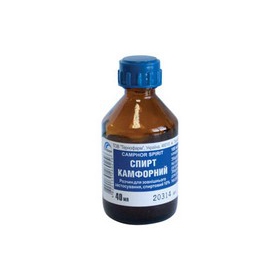 КАМФОРНИЙ розчин спиртовий 10% 40мл