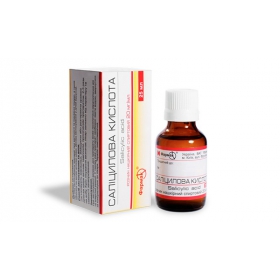 САЛІЦИЛОВА кислота розчин нашкірний спиртовий 2% 25мл