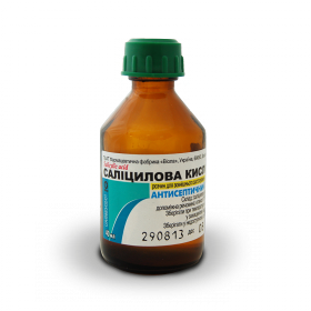 САЛІЦИЛОВА кислота розчин нашкірний спиртовий 1% 40мл